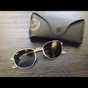 Ray-Ban Hexagonal Sunglasses - Gold Frame